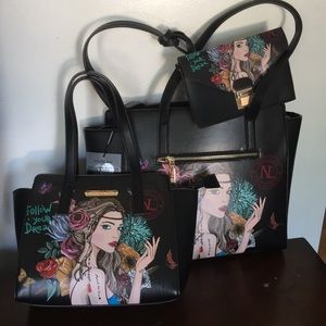 Nicole Lee 3 in 1  handbags Set